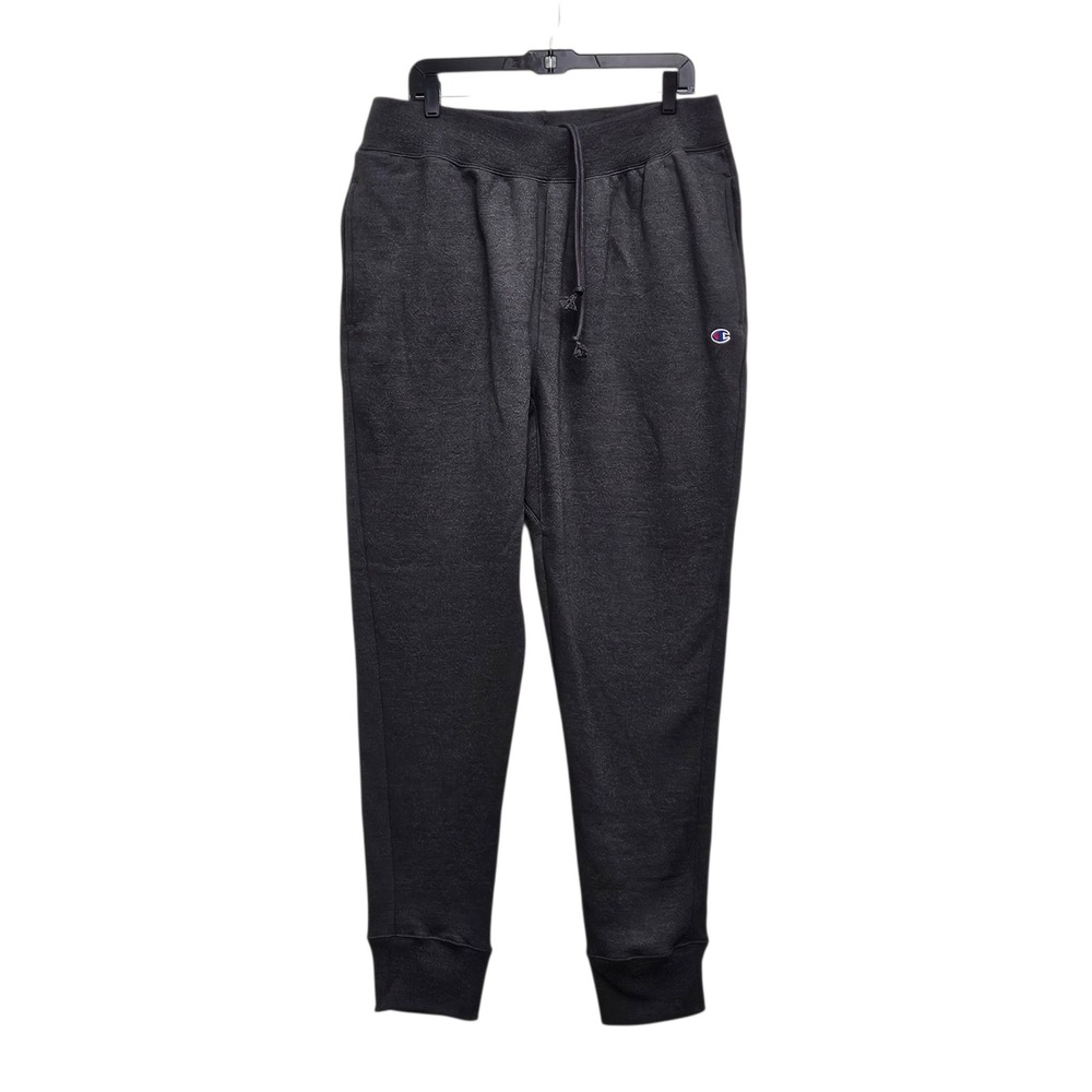 Champion Joggers Mens XL Charcoal Gray Reverse Weave Fleece Sweatpants Athletic